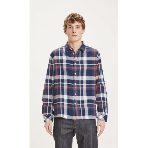 Kenntnisgecotton Bekleidung Lärchen lässige Flanellhemd Casual Fit Checked Flanell Shirt